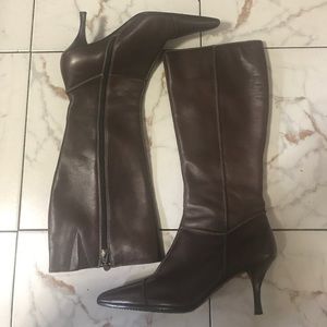 Joan & David Brown Leather Boots