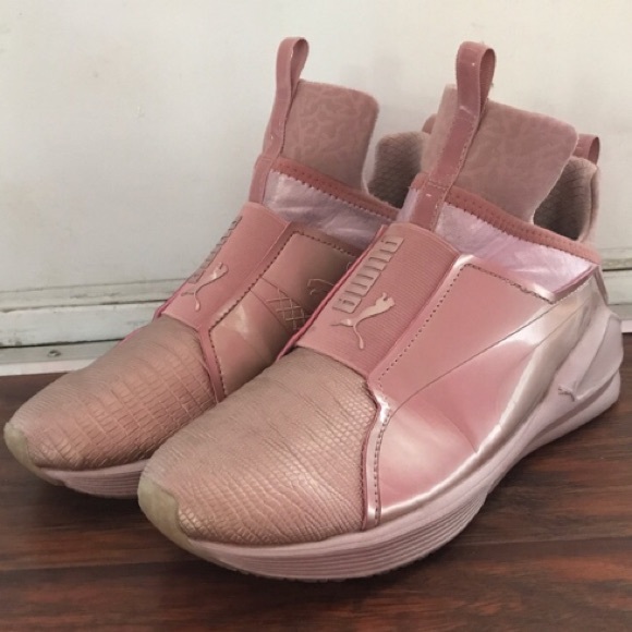 pink and chrome sneakers