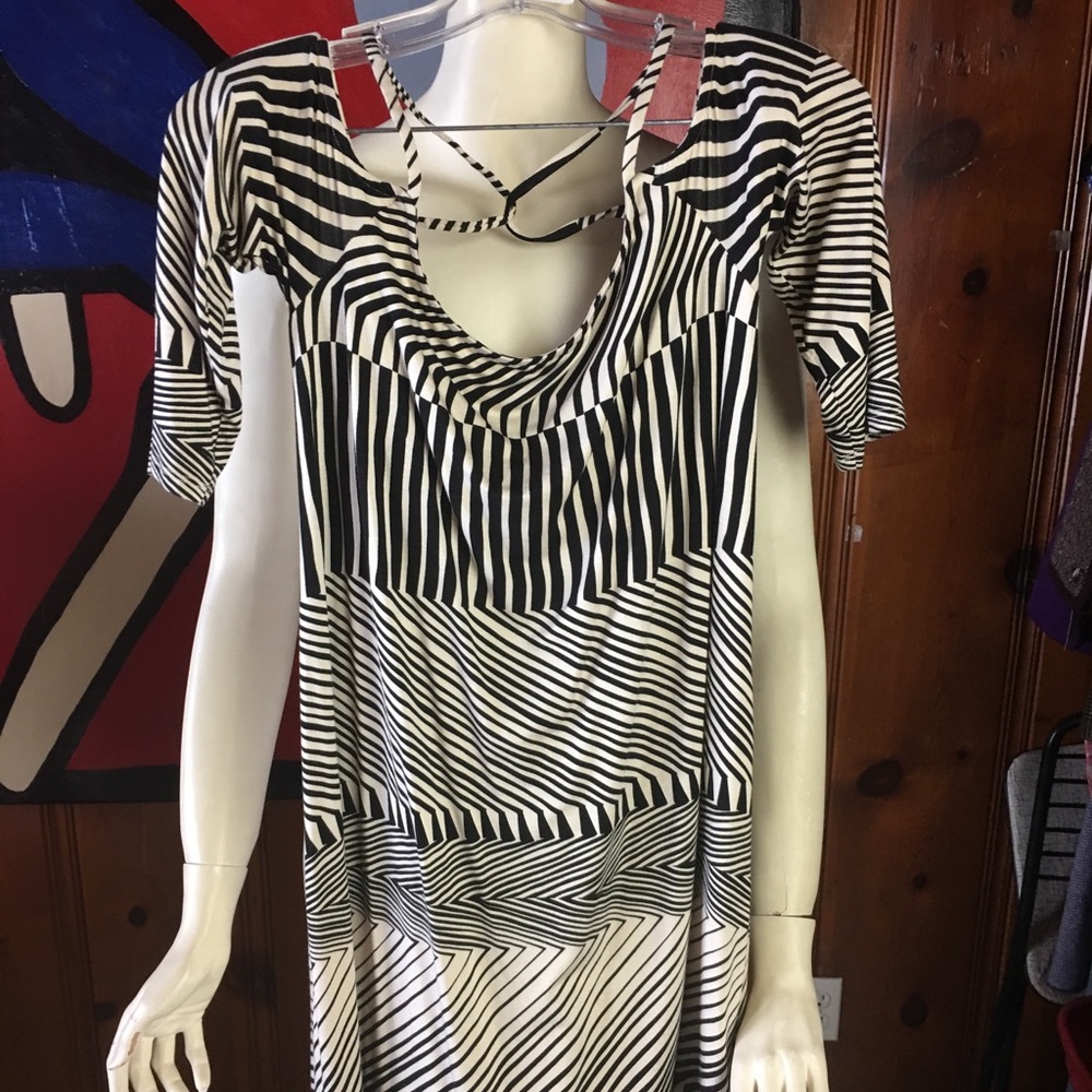 RACHEL PALLY STRIPED MINI DRESS M