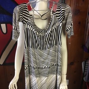RACHEL PALLY STRIPED MINI DRESS M