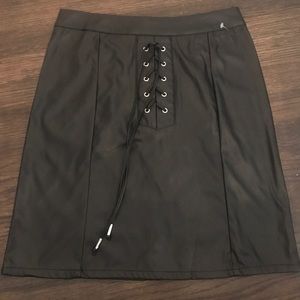 Guess faux leather skirt!