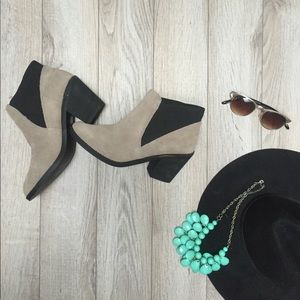 Urban Outfitters Booties - Taupe and Black