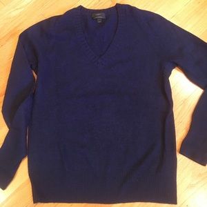 Jcrew vneck wool and cashmere sweater