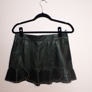 Zara Faux Leather Skirt