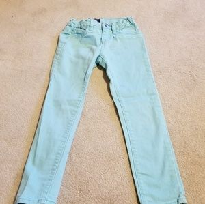 Powder Blue Girls Skinny Jeans