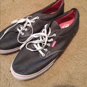Pink and grey Vans