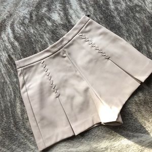 Zara leather shorts