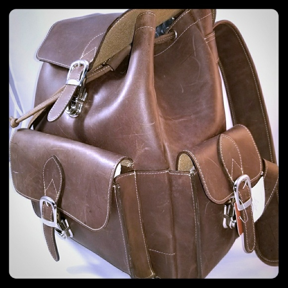 Brand New Authentic Cowhide Leather Backpack