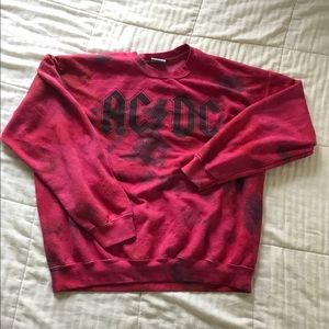 [Forever 21] Men’s hand-dyed AC/DC sweater