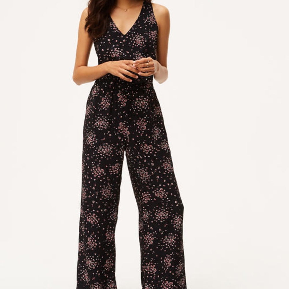 brand new LOFT petaled jumpsuit