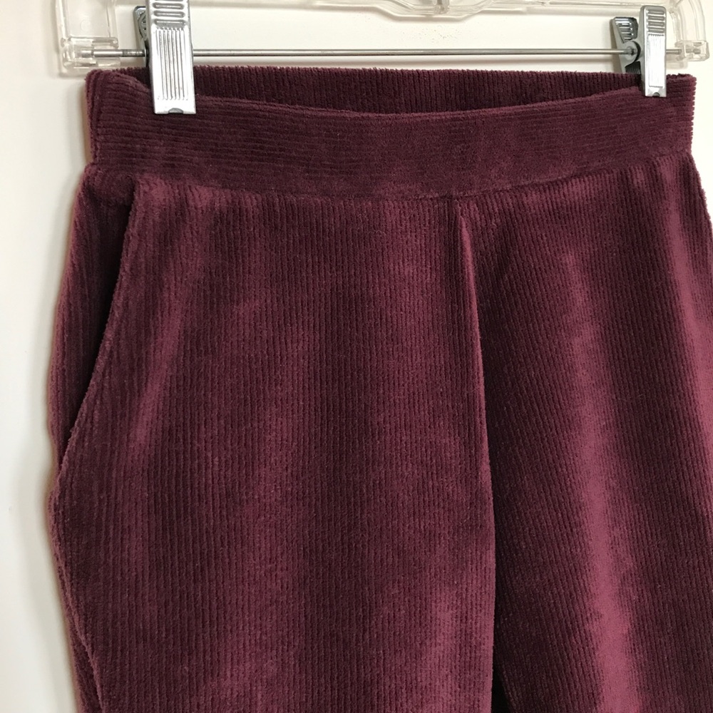 Ribbed velour leggings