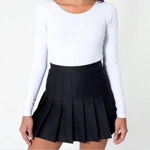 American Apparel BLACK Tennis Skirt