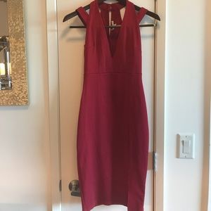 Halter neck Red Dress