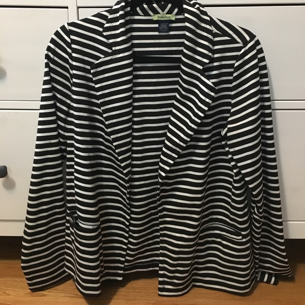 Casual striped blazer