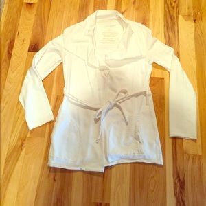 Tie waist cotton jacket