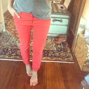 GAP slim red khaki pant