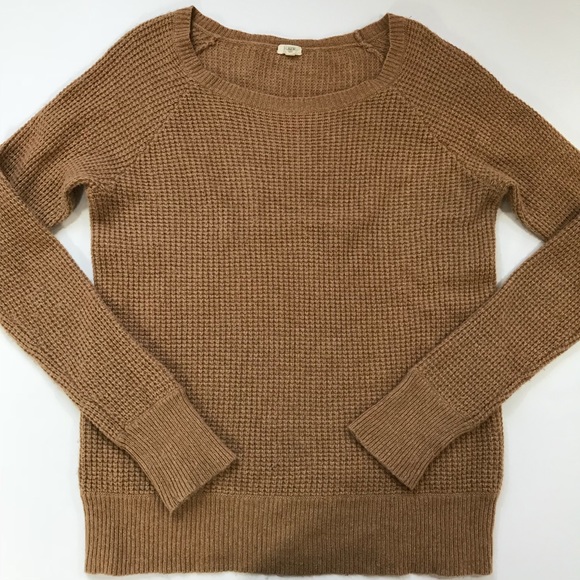 J crew waffle sweater clearance