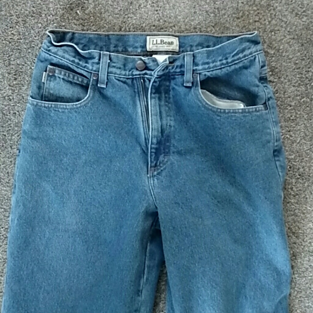 LL Bean Flannel Lined Jeans