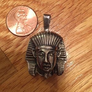 Silver Egyptian Pharoah head slide