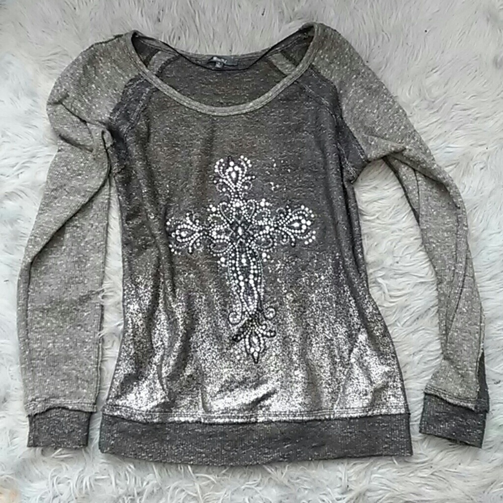 Miss Me Sweater bling size S