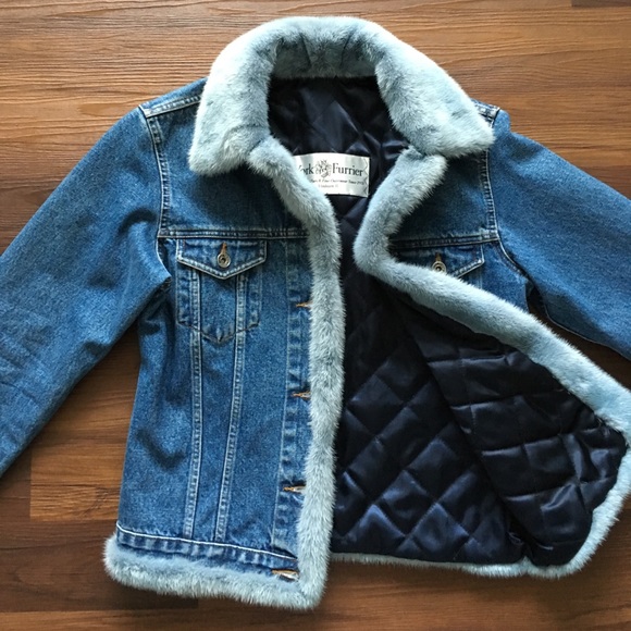 mink denim jacket