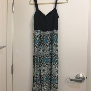 Turquoise maxi dress