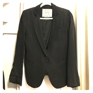 Anthropologie black loose blazer