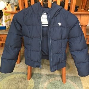 Navy Blue Kids Abercrombie Winter Jacket