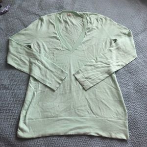 J. Crew | Mint Green V-Neck Sweater