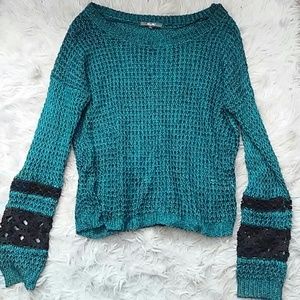 Miss me crochet style sweater size M