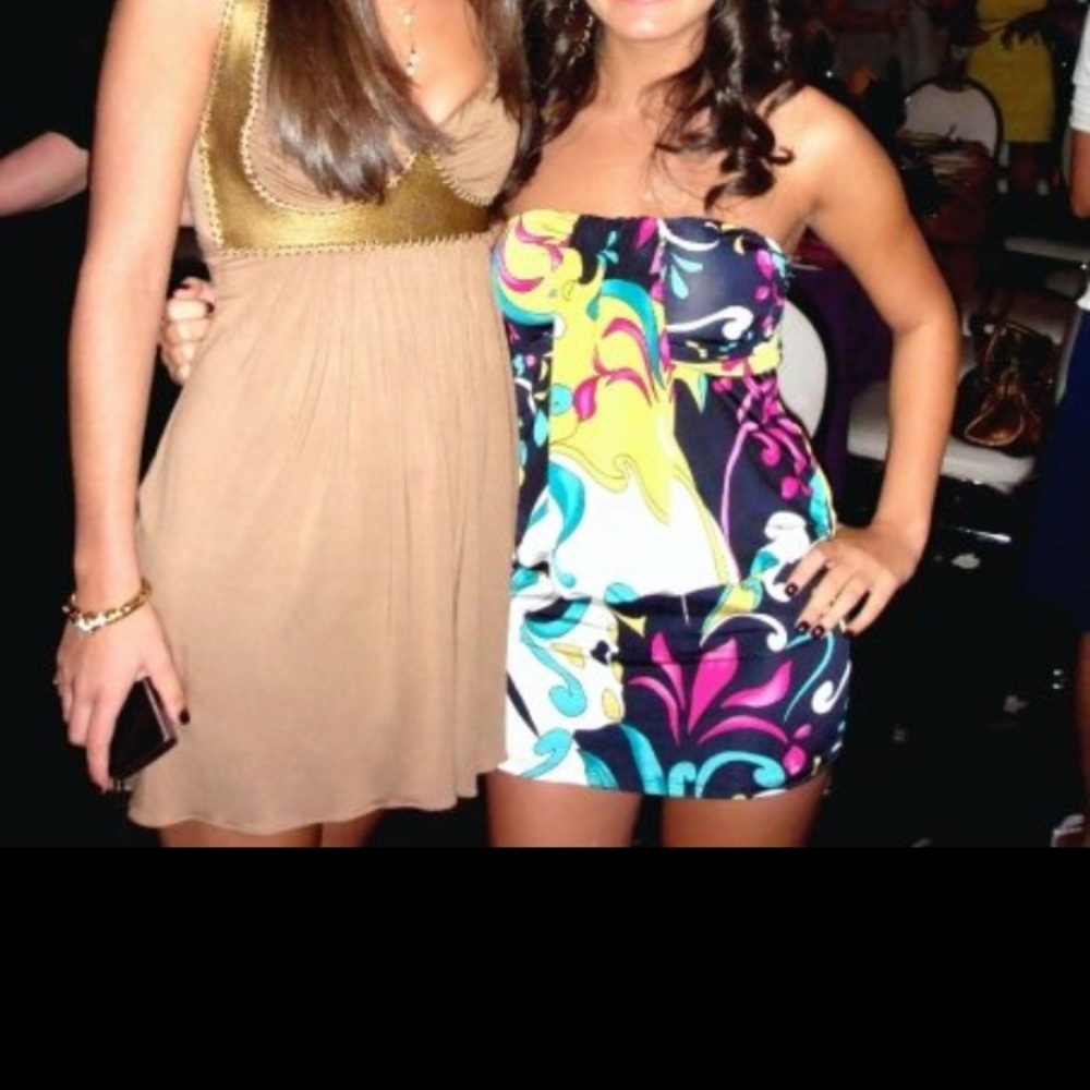 Mini strapless dress