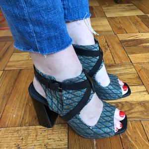 Rebecca Minkoff Open Tote Chunky Heels