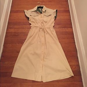 Stunning vintage cotton Parisian picnic dress