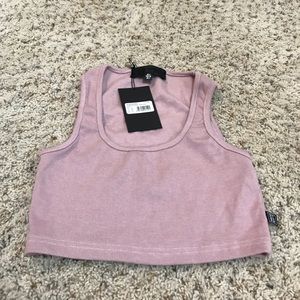 Rubbed Jersey crop top!