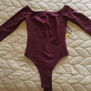 Maroon bodysuit