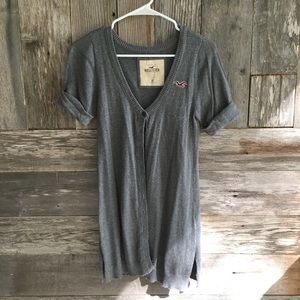 Short sleeved sweater tunic