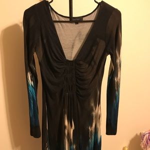 Long sleeve stretchy dress