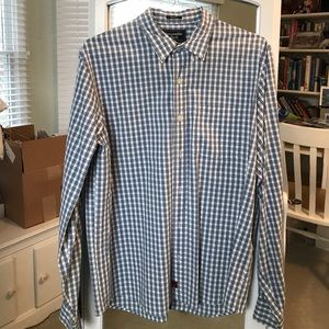 Blue plaid Abercrombie and Fitch button down
