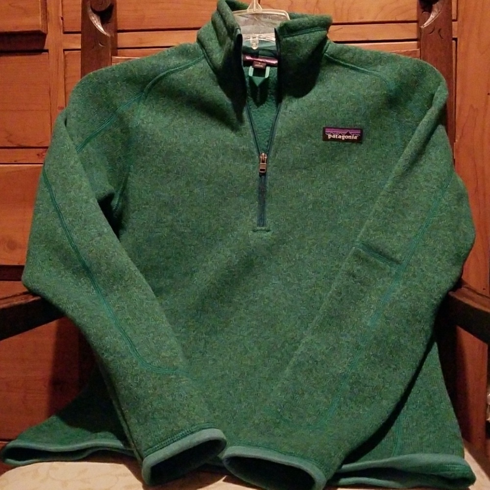 Patagonia better sweater 1/2 zip green