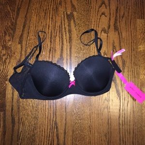 black Betsey Johnson bra