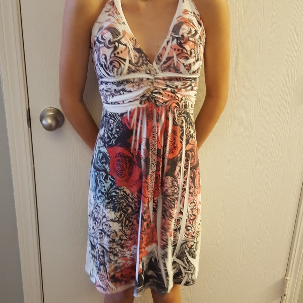 Rhinestone Rose Rocker Party dress