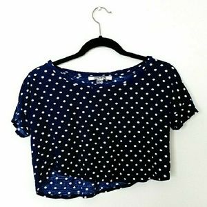 Forever 21 Polka Dot Crop Top