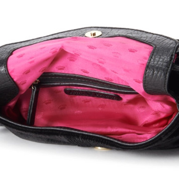 Juicy Couture Black Velour Crossbody Bag - Small - Picture 4 of 5