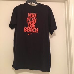 Kids Nike Graphic Tee Size XL “You Play The Bench”