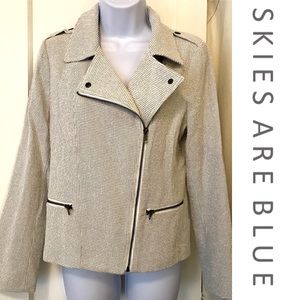 Asymmetrical military jacket by Skies Are Blue