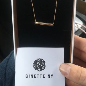 Ginette NY Rose Gold Straw Bracelet