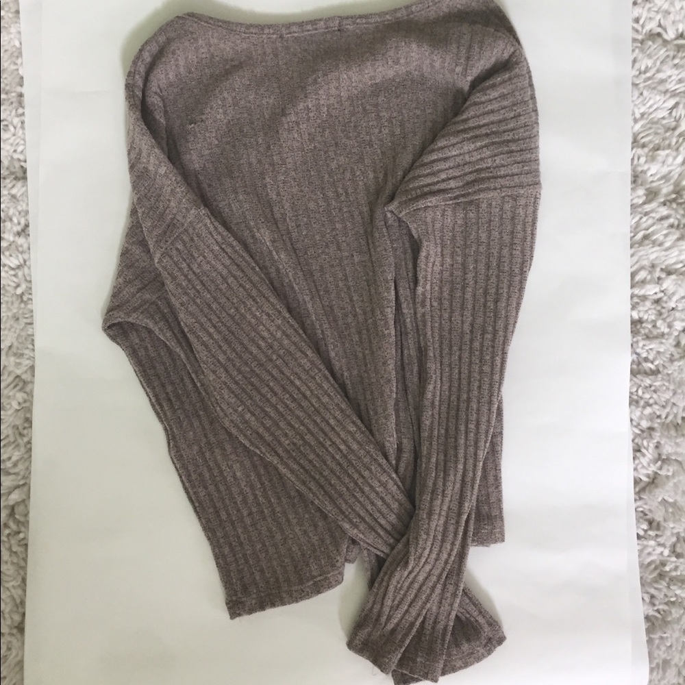 Forever 21 Tan long sleeve knit top - Picture 4 of 5
