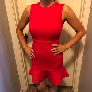 NWT Bright pink scuba Loft dress