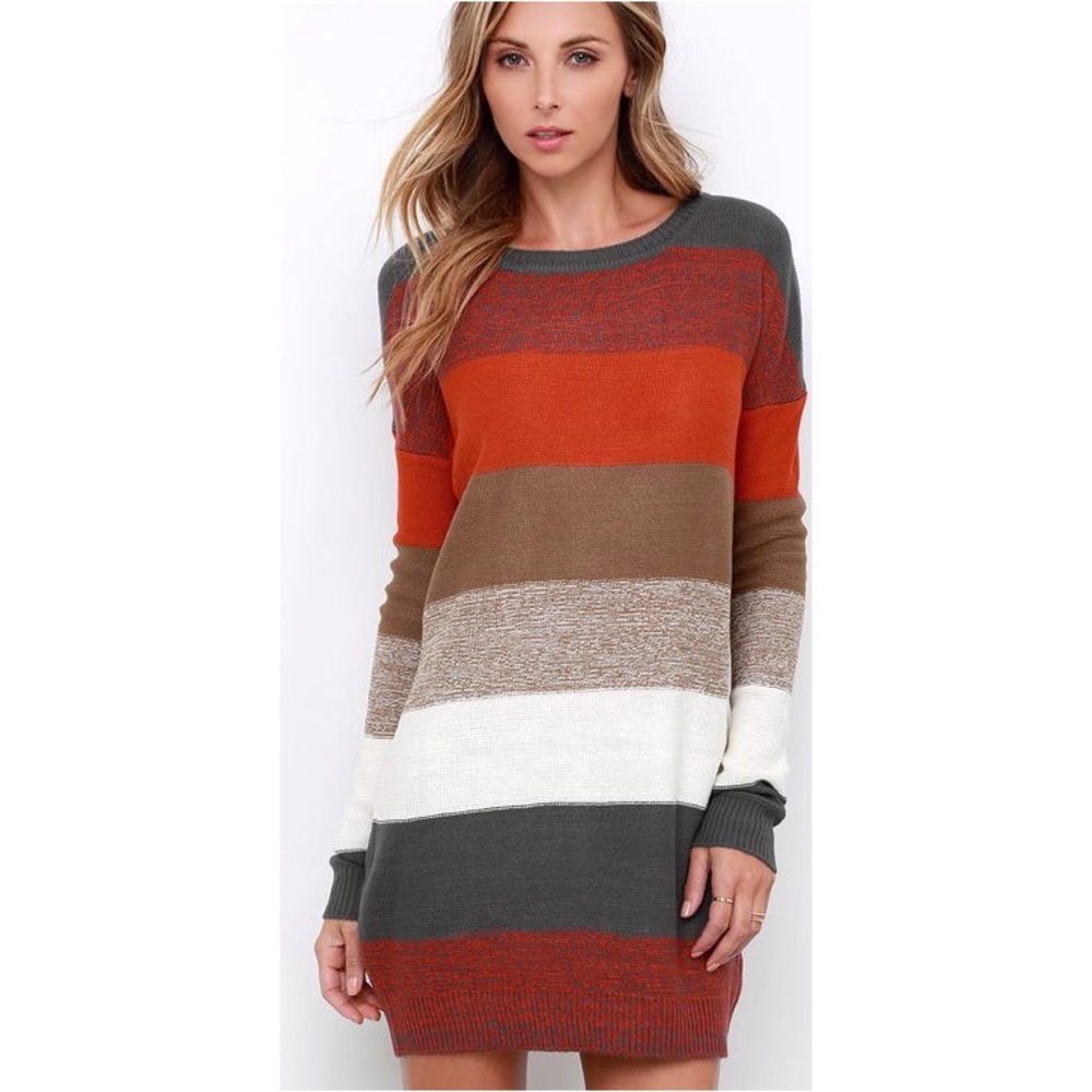 Striped Sweater Dress