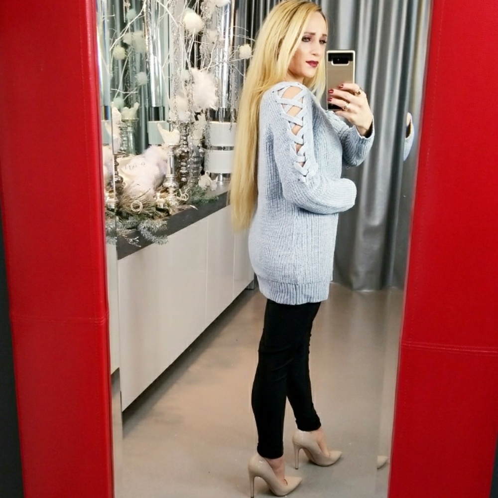 HEATHER GRAY SWEATER - Picture 4 of 4